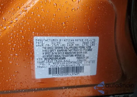 2023 Nissan Kicks Sr from USA, damaged, VIN 3N1CP5DV0PL497689